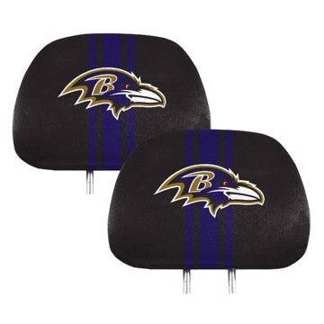 Wholesale-Baltimore Ravens Printed Headrest Cover NFL Universal Fit - 10" x 13" SKU: 62004