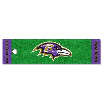 Wholesale-Baltimore Ravens Putting Green Mat NFL Golf Accessory - 18" x 72" SKU: 9003