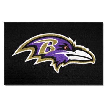 Wholesale-Baltimore Ravens Starter Mat NFL Accent Rug - 19" x 30" SKU: 28715