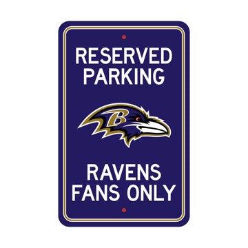 Wholesale-Baltimore Ravens Team Color Reserved Parking Sign Décor 18in. X 11.5in. Lightweight NFL Lightweight Décor - 18" X 11.5" SKU: 32151