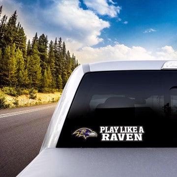 Wholesale-Baltimore Ravens Team Slogan Decal NFL 2 piece - 3” x 12” (total) SKU: 61370