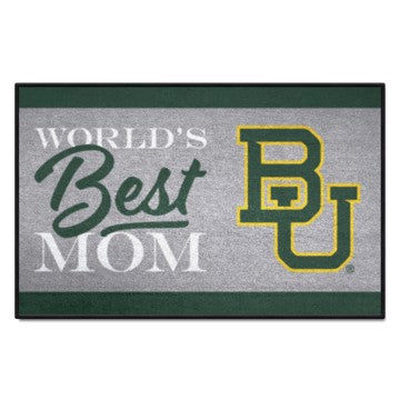 Wholesale-Baylor Bears Starter Mat - World's Best Mom 19"x30" SKU: 34529