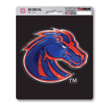 Wholesale-Boise State 3D Decal Boise State University 3D Decal 5” x 6.25” - "Bronco" Logo SKU: 62803
