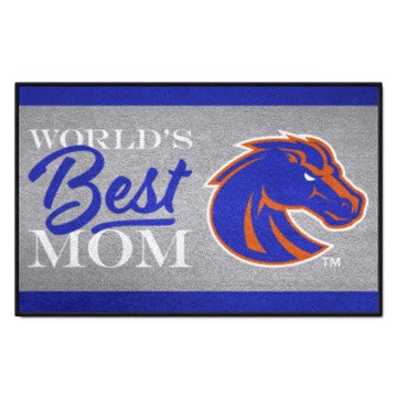 Wholesale-Boise State Broncos Starter Mat - World's Best Mom 19"x30" SKU: 34530