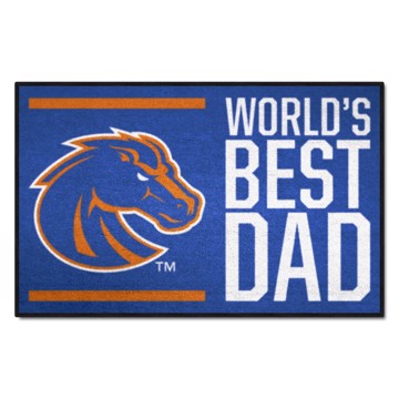 Wholesale-Boise State Broncos World's Best Dad Starter Mat 19"x30" SKU: 31208