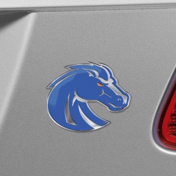Wholesale-Boise State Embossed Color Emblem 2 Boise State University Embossed Color Emblem 2 3.25” x 3.25 - "Bronco" Logo SKU: 60627