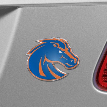 Wholesale-Boise State Embossed Color Emblem Boise State University Embossed Color Emblem 3.25” x 3.25” - "Bronco" Logo SKU: 60513