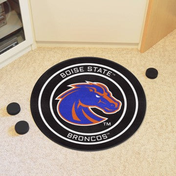 Wholesale-Boise State Puck Mat Boise State Hockey Puck Rug - 27in. Diameter SKU: 33151