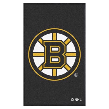 Wholesale-Boston Bruins 3X5 High-Traffic Mat with Rubber Backing NHL Commercial Mat - Portrait Orientation - Indoor - 33.5" x 57" SKU: 12834