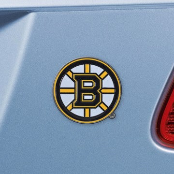 Wholesale-Boston Bruins Emblem - Color NHL Exterior Auto Accessory - Color Emblem - 2" x 3.2" SKU: 22202