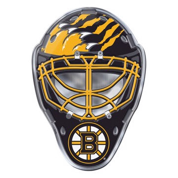 Wholesale-Boston Bruins Embossed Helmet Emblem NHL Exterior Auto Accessory - Aluminum Color SKU: 60713