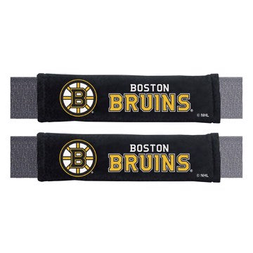 Wholesale-Boston Bruins Embroidered Seatbelt Pad - Pair NHL 2 Pieces SKU: 32067