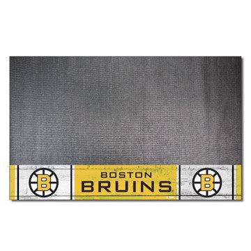 Wholesale-Boston Bruins Grill Mat - Retro Collection NHL Vinyl Mat - 26" x 42" SKU: 35450