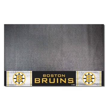 Wholesale-Boston Bruins Grill Mat - Retro Collection NHL Vinyl Mat - 26" x 42" SKU: 35457