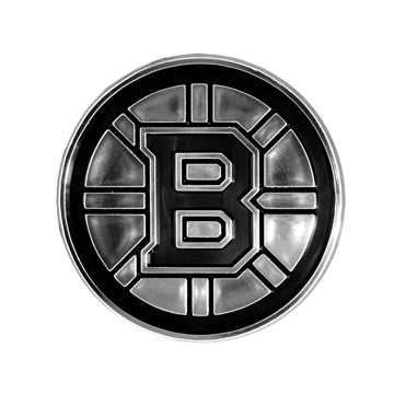 Wholesale-Boston Bruins Molded Chrome Emblem NHL Plastic Auto Accessory SKU: 60291