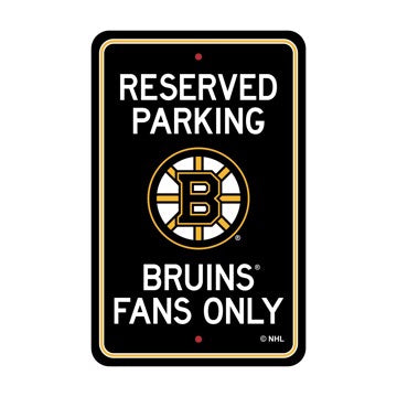 Wholesale-Boston Bruins Reserved Parking Sign NHL Lightweight Décor - 18" X 11.5" SKU: 32183