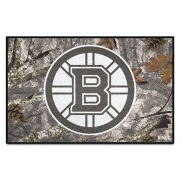 Wholesale-Boston Bruins Starter Mat - Camo NHL Accent Rug - 19" x 30" SKU: 34463