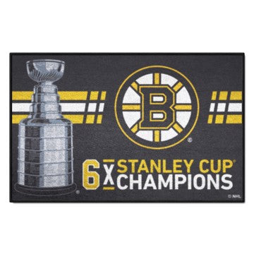 Wholesale-Boston Bruins Starter Mat - Dynasty NHL Accent Rug - 19" x 30" SKU: 10491