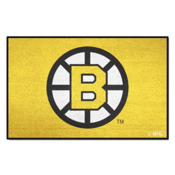 Wholesale-Boston Bruins Starter Mat - Retro Collection NHL Accent Rug - 19" x 30" SKU: 35447