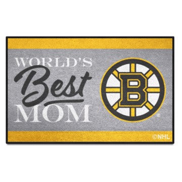 Wholesale-Boston Bruins Starter Mat - World's Best Mom NHL Accent Rug - 19" x 30" SKU: 34139