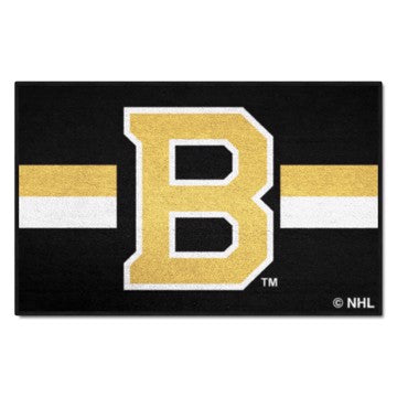 Wholesale-Boston Bruins Starter - Uniform Alternate Jersey NHL Accent Rug - 19" x 30" SKU: 31927