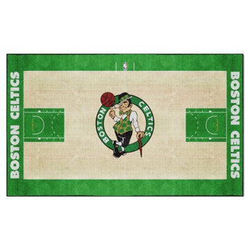 Wholesale-Boston Celtics 6X10 Plush NBA Plush Area Rug - 70" x 117" SKU: 34430