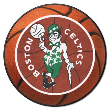 Wholesale-Boston Celtics Basketball Mat - Retro Collection NBA Accent Rug - Round - 27" diameter SKU: 35238