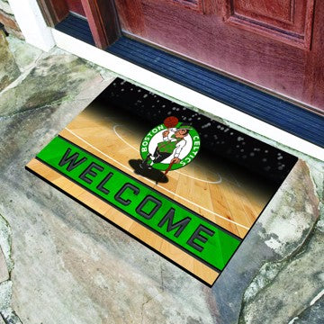 Wholesale-Boston Celtics Crumb Rubber Door Mat NBA Outdoor Door Mat - 18" x 30" SKU: 21941