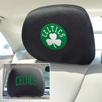 Wholesale-Boston Celtics Headrest Cover Set NBA Universal Fit - 10" x 13" SKU: 12520