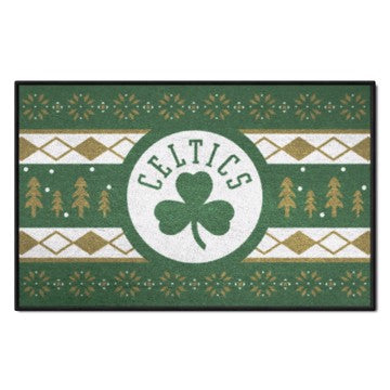 Wholesale-Boston Celtics Holiday Sweater Starter Mat NBA Accent Rug - 19" x 30" SKU: 26816