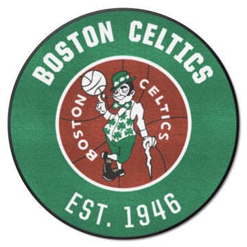 Wholesale-Boston Celtics Roundel Mat - Retro Collection NBA Accent Rug - Round - 27" diameter SKU: 35234