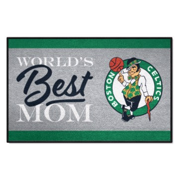 Wholesale-Boston Celtics Starter Mat - World's Best Mom NBA Accent Rug - 19" x 30" SKU: 34170