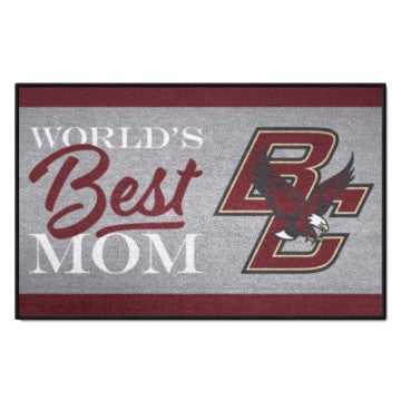 Wholesale-Boston College Eagles Starter Mat - World's Best Mom 19"x30" SKU: 34531