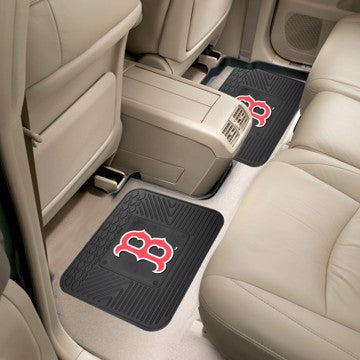 Wholesale-Boston Red Sox 2-Piece Utility Mats MLB Back Seat Car Floor Mats - 2 Piece Set - 14" x 17" SKU: 12310