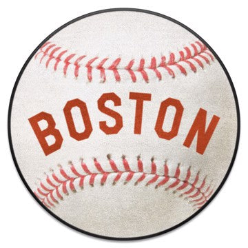 Wholesale-Boston Red Sox Baseball Mat - Retro Collection MLB Accent Rug - Round - 27" diameter SKU: 1767