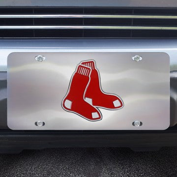 Wholesale-Boston Red Sox Diecast License Plate MLB Exterior Auto Accessory - 12" x 6" SKU: 26878
