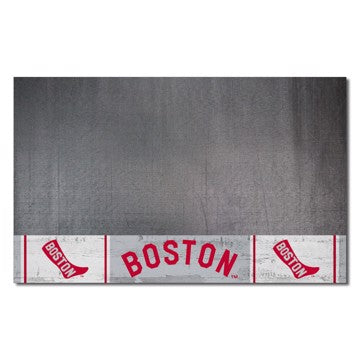 Wholesale-Boston Red Sox Grill Mat - Retro Collection MLB Vinyl Mat - 26" x 42" SKU: 1766