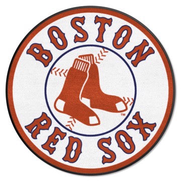 Wholesale-Boston Red Sox Roundel Mat MLB Accent Rug - Round - 27" diameter SKU: 29176