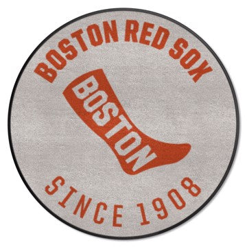 Wholesale-Boston Red Sox Roundel Mat - Retro Collection MLB Accent Rug - Round - 27" diameter SKU: 1760