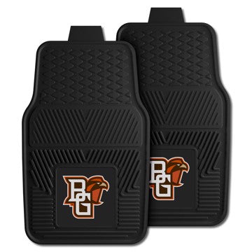 Wholesale-Bowling Green Falcons 2-pc Vinyl Car Mat Set 17in. x 27in. - 2 Pieces SKU: 11742