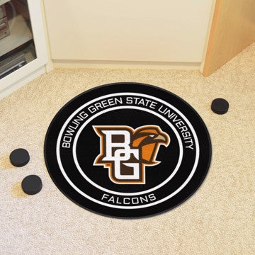 Wholesale-Bowling Green Falcons Hockey Puck Rug - 27in. Diameter SKU: 11852