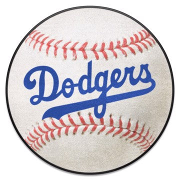 Wholesale-Brooklyn Dodgers Baseball Mat - Retro Collection MLB Accent Rug - Round - 27" diameter SKU: 1878