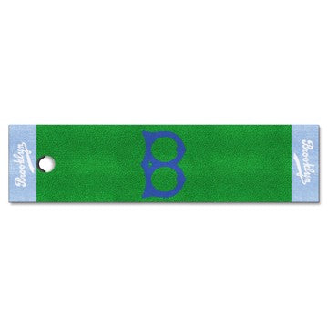 Wholesale-Brooklyn Dodgers Putting Green Mat - Retro Collection MLB 18" x 72" SKU: 1802