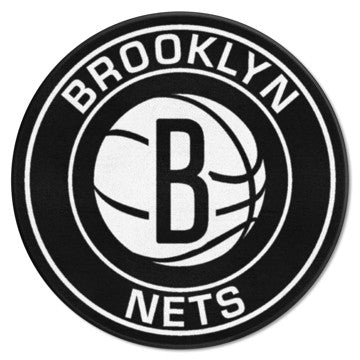 Wholesale-Brooklyn Nets Roundel Mat NBA Accent Rug - Round - 27" diameter SKU: 18828