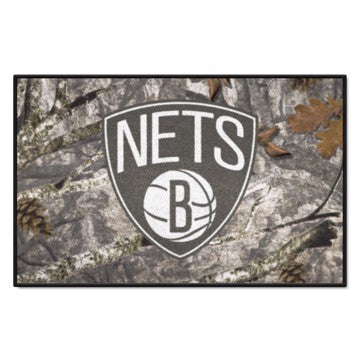 Wholesale-Brooklyn Nets Starter Mat - Camo NBA Accent Rug - 19" x 30" SKU: 34370