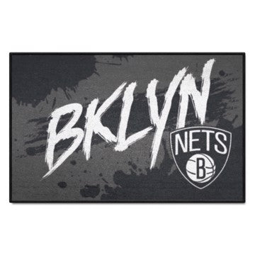 Wholesale-Brooklyn Nets Starter Mat - Slogan NBA Accent Rug - 19" x 30" SKU: 35986