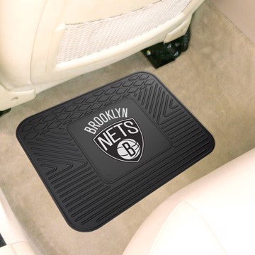 Wholesale-Brooklyn Nets Utility Mat NBA Back Seat Car Floor Mats - 1 Piece - 14" x 17" SKU: 10012