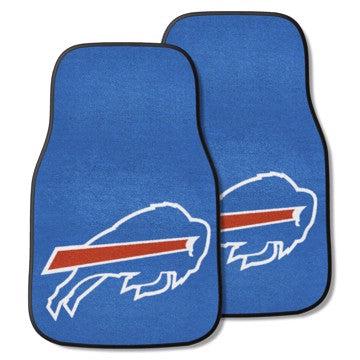 Wholesale-Buffalo Bills 2-pc Carpet Car Mat Set NFL Auto Floor Mat - 2 piece Set - 17" x 27" SKU: 5682