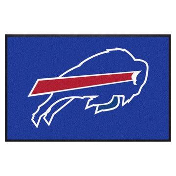 Wholesale-Buffalo Bills 4X6 High-Traffic Mat with Durable Rubber Backing NFL Commercial Mat - Landscape Orientation - Indoor - 43" x 67" SKU: 9877
