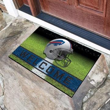 Wholesale-Buffalo Bills Crumb Rubber Door Mat NFL Outdoor Door Mat - 18" x 30" SKU: 19936